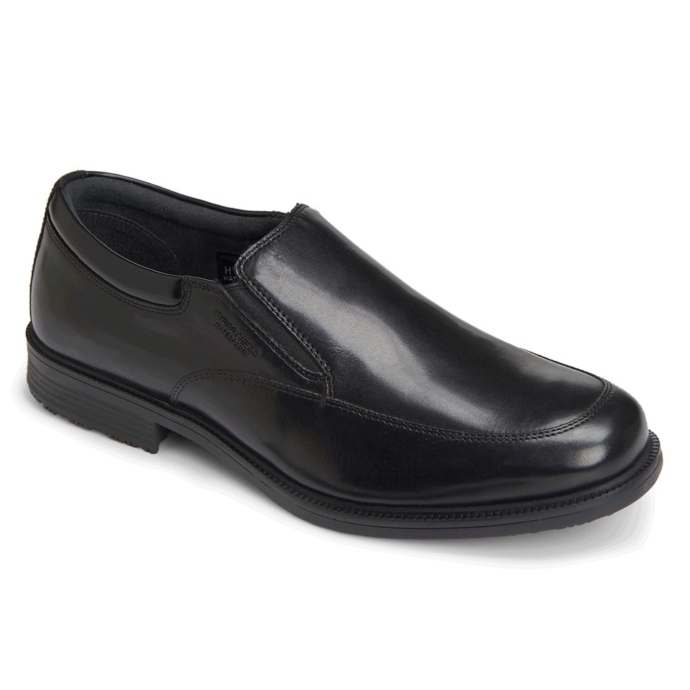 Sapato Vela Rockport Homem Pretas - Lead The Pack Waterproof - 61743GUZW